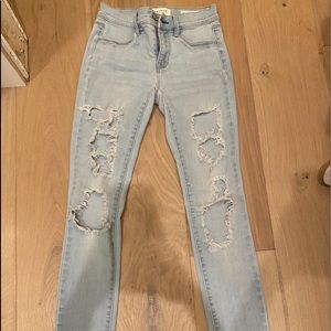 Light Blue Washed Pacsun Skinny Jeans